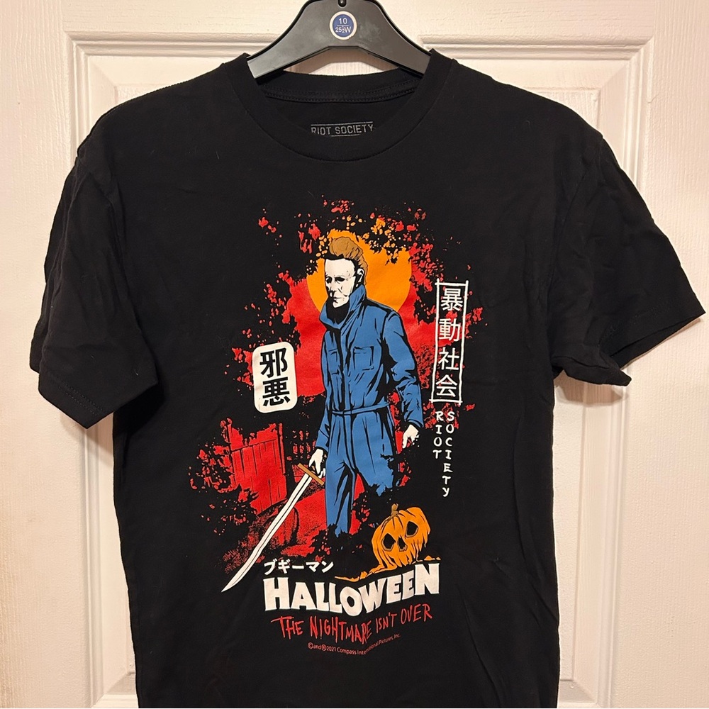 Society Black Halloween Graphic T-Shirt